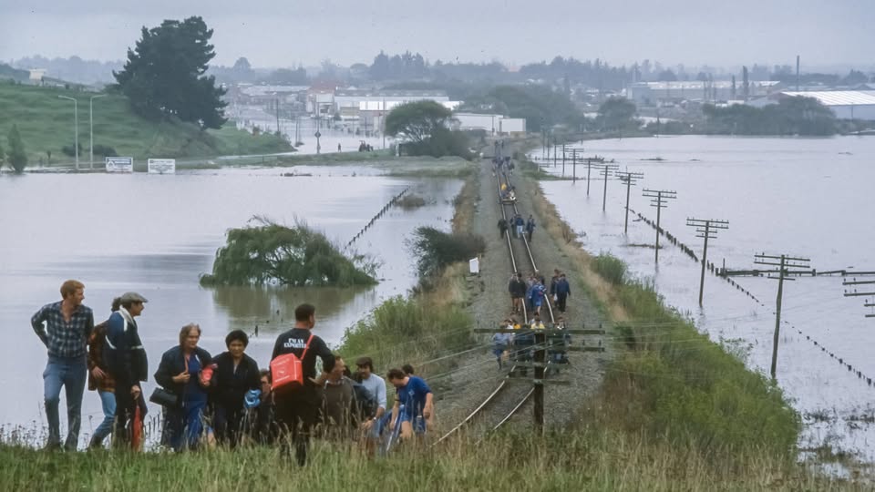 Flooding at Washydyke Waitarakao Lagoon