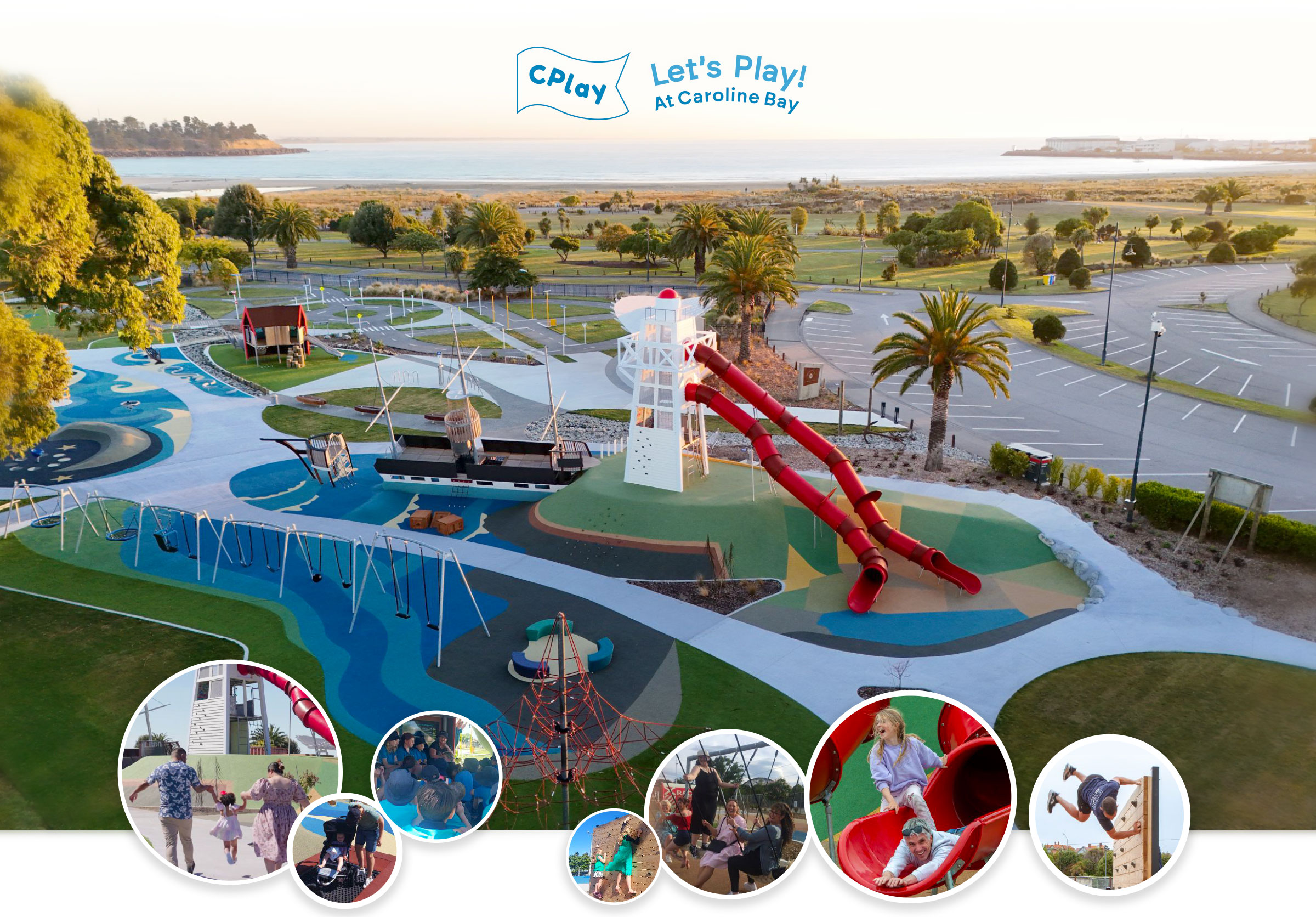 Caroline Bay Playground Timaru - Fun Accessible Challenging Meaningful