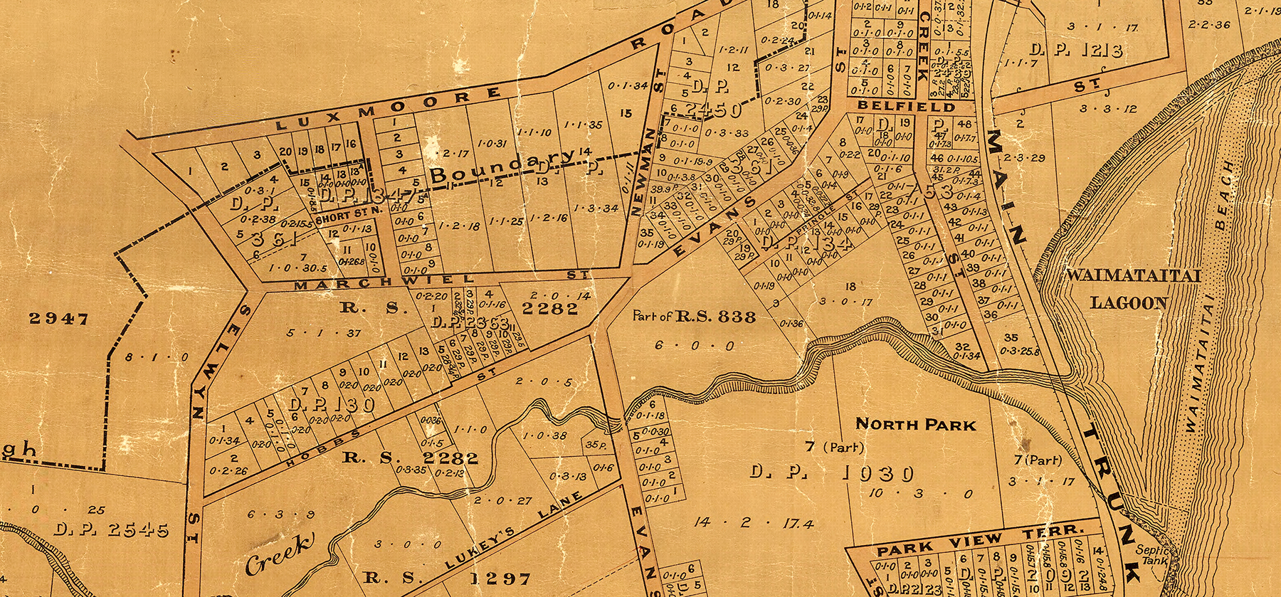 Miscellaneous Plans Borough of Timaru South Canterbury 1911 TN Brodrick Chief Surveyor Canterbury R25538727 01 cropped