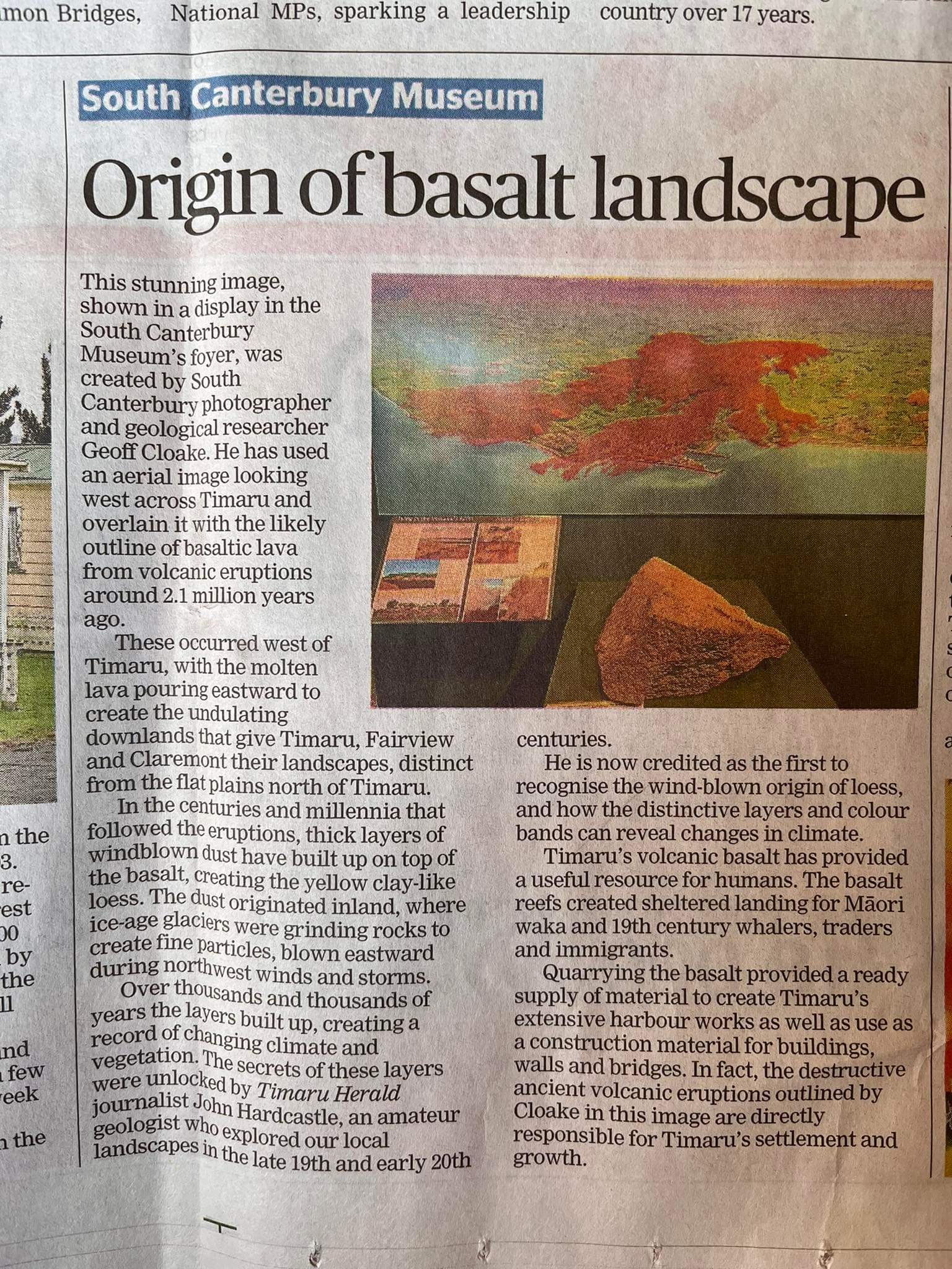 Origin of basalt landscape Geoff Cloake